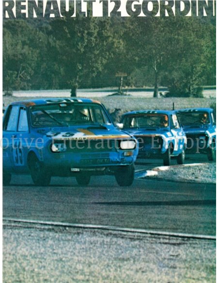 1971 RENAULT 12 GORDINI PROSPEKT FRANZÖSISCH