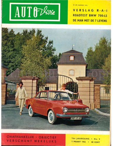 1962 AUTOVISIE MAGAZINE 09 DUTCH