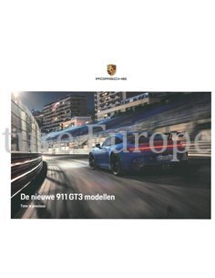 2022 PORSCHE 911 GT3 HARDBACK BROCHURE DUTCH