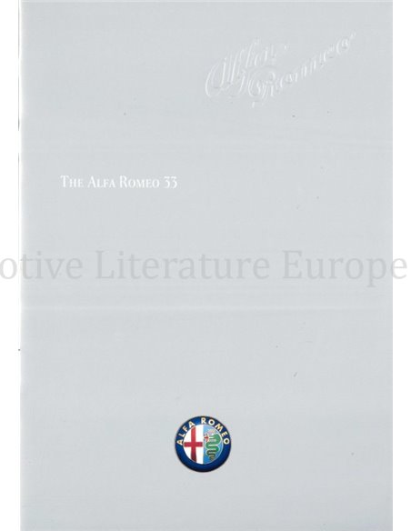 1986 ALFA ROMEO 33 BROCHURE ENGLISH