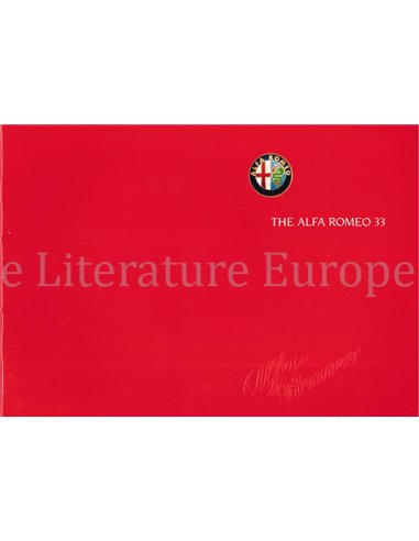 1987 ALFA ROMEO 33 BROCHURE ENGELS