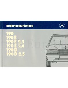 1986 MERCEDES BENZ 190 INSTRUCTIEBOEKJE DUITS
