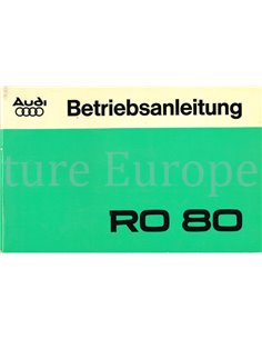 1976 NSU RO 80 OWNERS MANUAL GERMAN