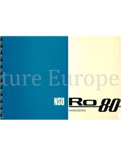 1970 NSU RO 80 INSTRUCTIEBOEKJE NEDERLANDS