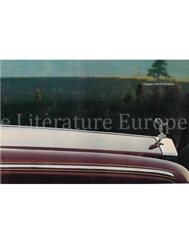 1977 ROLLS ROYCE SILVER SHADOW II BROCHURE ENGELS