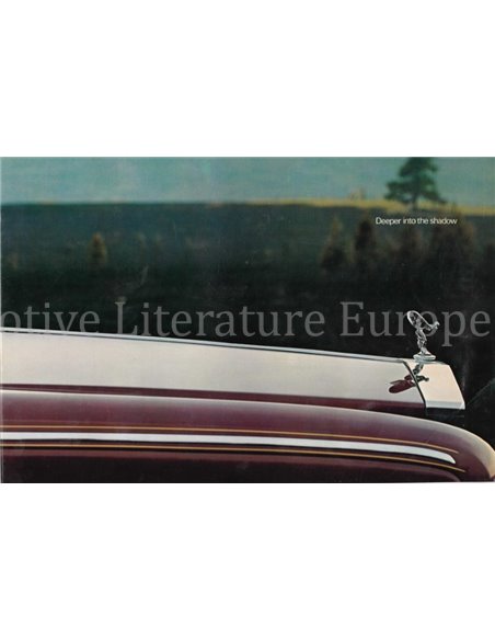 1977 ROLLS ROYCE SILVER SHADOW II BROCHURE ENGELS