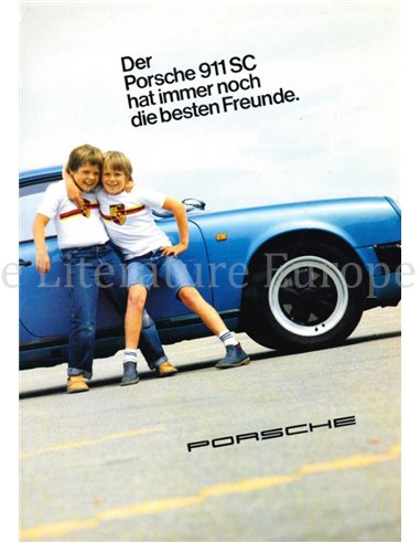 1984 PORSCHE 911 SC BROCHURE DUITS