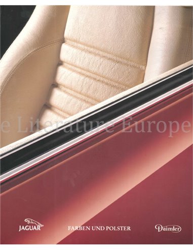 1992 JAGUAR / DAIMLER LAK- EN INTERIEURKLEUREN BROCHURE DUITS
