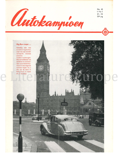 1961 AUTOKAMPIOEN MAGAZINE 42 DUTCH