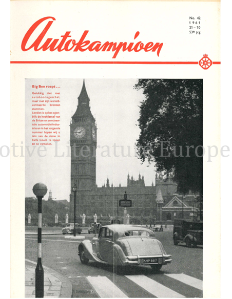 1961 AUTOKAMPIOEN MAGAZIN 42 NIEDERLÄNDISCH