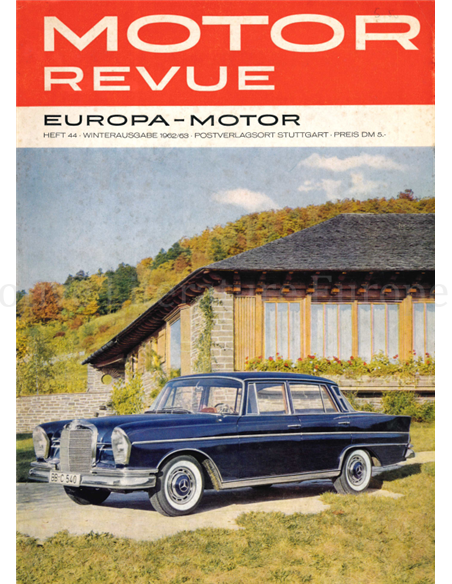 1961 MOTOR REVUE MAGAZIN 44 DEUTSCH