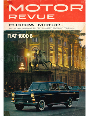 1961 MOTOR REVUE MAGAZINE 40 GERMAN