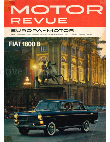 1961 MOTOR REVUE MAGAZINE 40 DUITS
