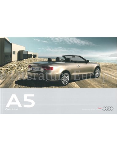 2009 AUDI A5 CABRIOLET BROCHURE DUITS