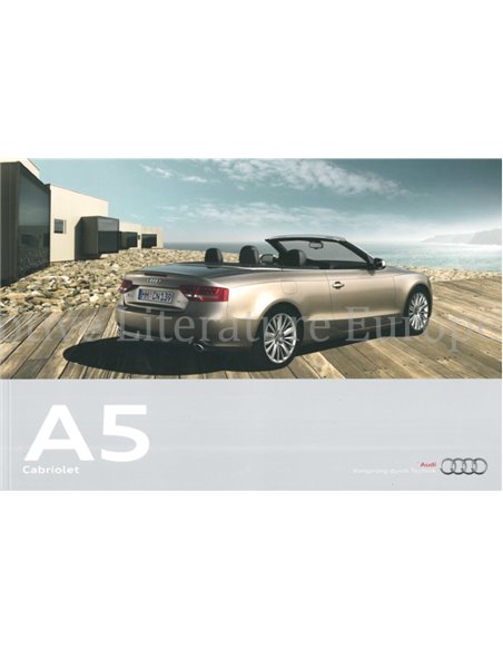 2009 AUDI A5 CABRIOLET BROCHURE DUITS