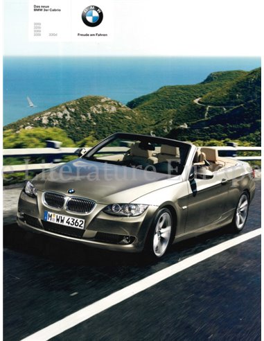 2007 BMW 3ER CABRIO PROSPEKT DEUTSCH