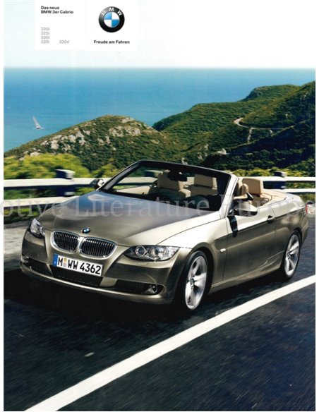 2007 BMW 3 SERIE CABRIOLET BROCHURE DUITS