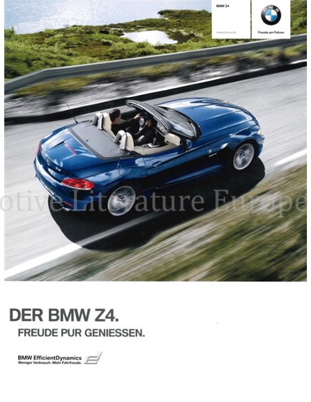 2010 BMW Z4 ROADSTER BROCHURE DUITS