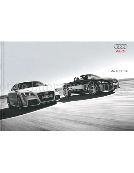 2009 AUDI TT RS HARDCOVER BROCHURE DUITS