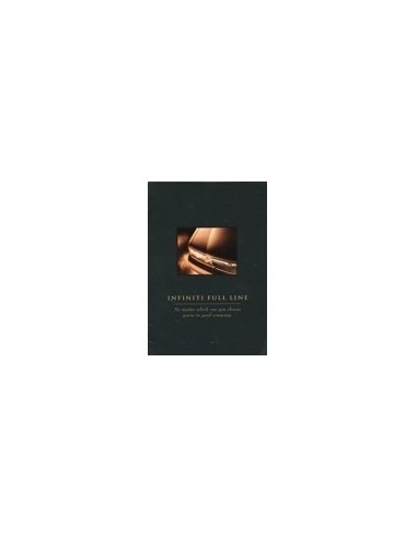 1995 INFINITI PROGRAMMA BROCHURE ENGELS USA