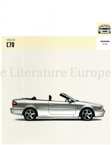 2005 VOLVO C70 CONVERTIBLE PROSPEKT NIEDERLÄNDISCH