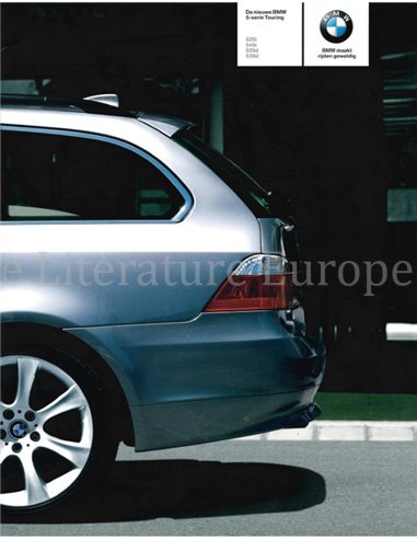 2004 BMW 5 SERIES TOURING BROCHURE DUTCH