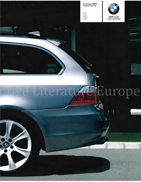 2004 BMW 5 SERIES TOURING BROCHURE DUTCH