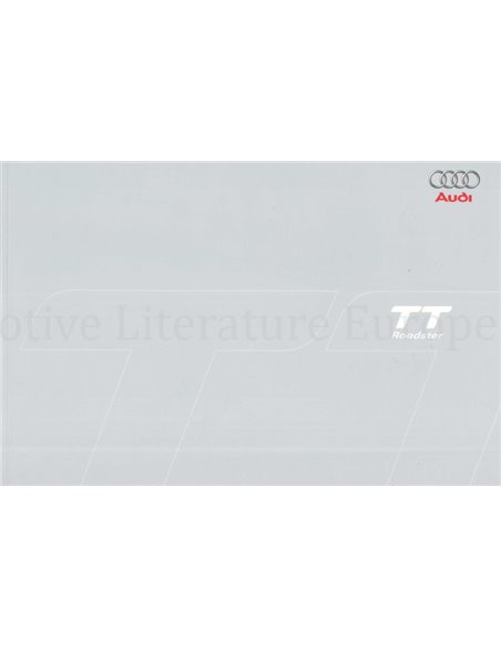 2006 AUDI TT ROADSTER BROCHURE NEDERLANDS