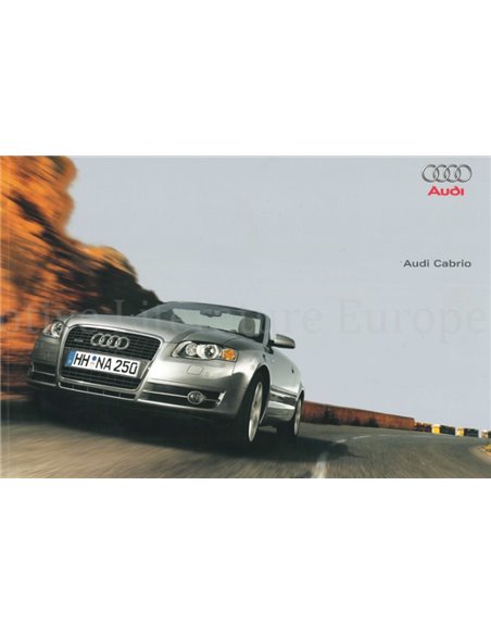2007 AUDI A4 CABRIO PROSPEKT SPANISCH