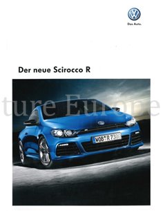 2010 VOLKSWAGEN SCIROCCO R BROCHURE DUITS