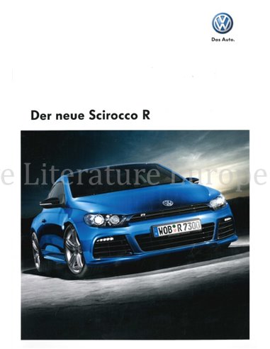 2010 VOLKSWAGEN SCIROCCO R BROCHURE GERMAN