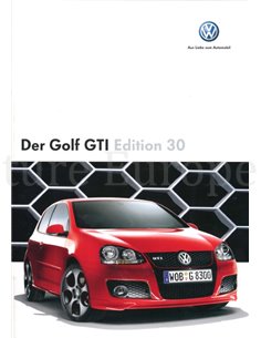 2006 VOLKSWAGEN GOLF GTI AUFLAGE 30 PROSPEKT DEUTSCH