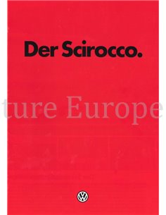 1980 VOLKSWAGEN SCIROCCO BROCHURE GERMAN