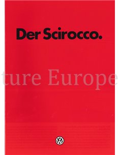 1981 VOLKSWAGEN SCIROCCO BROCHURE GERMAN