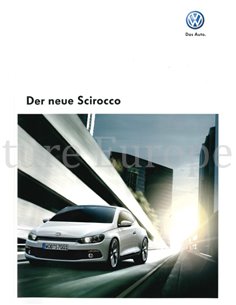 2009 VOLKSWAGEN SCIROCCO BROCHURE DUITS