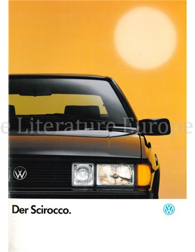 1992 VOLKSWAGEN SCIROCCO GT II BROCHURE GERMAN