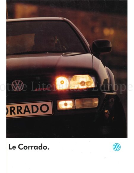 1991 VOLKSWAGEN CORRADO BROCHURE FRENCH