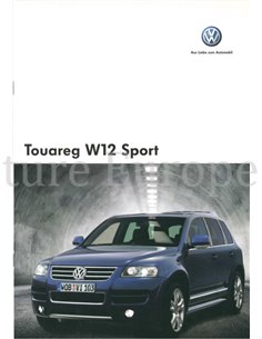 2005 VOLKSWAGEN TOUAREG W12 SPORT PROSPEKT SPANISCH