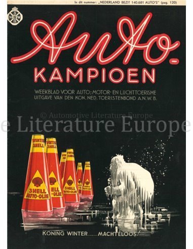 1937 AUTOKAMPIOEN MAGAZIN 4 NIEDERLÄNDISCH