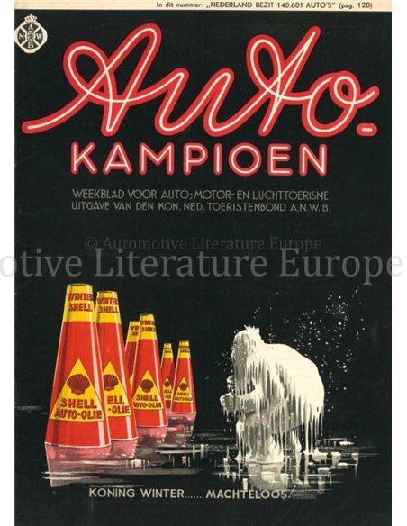 1937 AUTOKAMPIOEN MAGAZIN 4 NIEDERLÄNDISCH