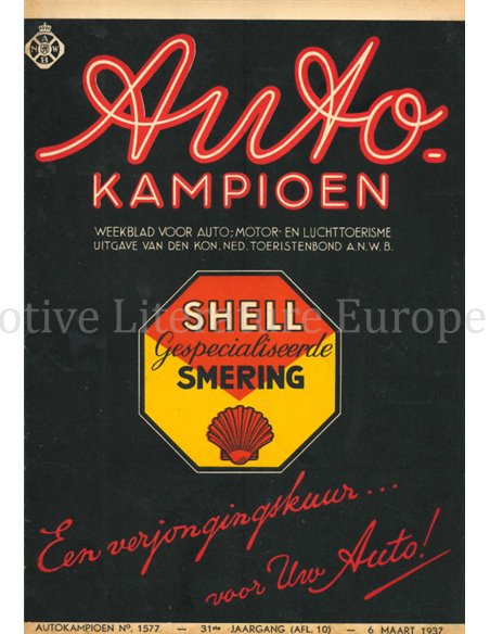1937 AUTOKAMPIOEN MAGAZINE 10 NEDERLANDS