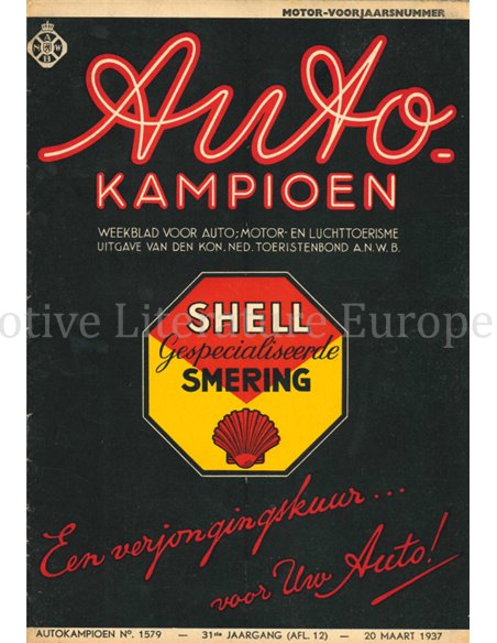 1937 AUTOKAMPIOEN MAGAZINE 12 DUTCH
