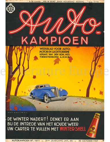 1937 AUTOKAMPIOEN MAGAZIN 44 NIEDERLÄNDISCH