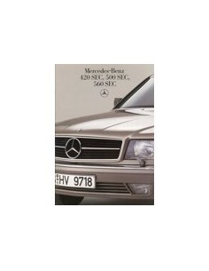 1985 MERCEDES BENZ S KLASSE COUPE BROCHURE FRANS