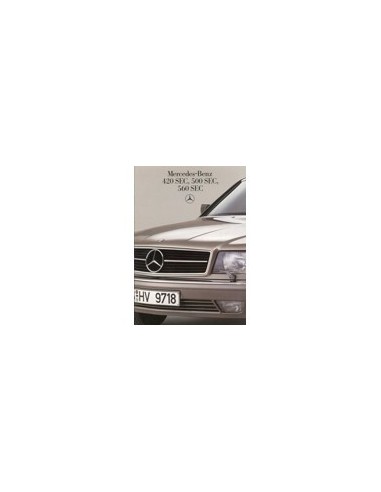 1985 MERCEDES BENZ S KLASSE COUPE BROCHURE FRANS
