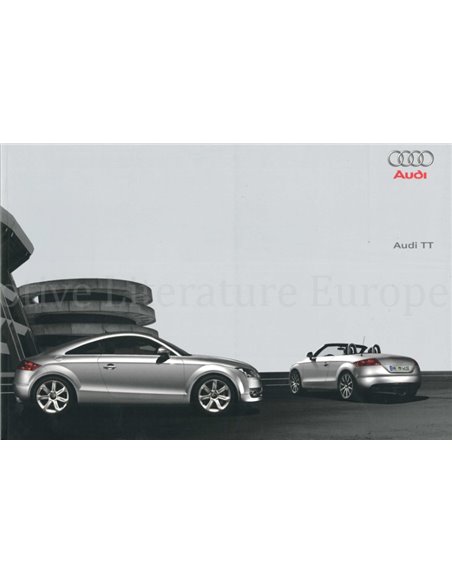 2007 AUDI TT PROSPEKT NIEDERLÄNDISCH