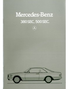1981 MERCEDES BENZ S KLASSE COUPE BROCHURE NEDERLANDS