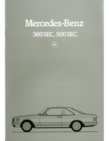 1981 MERCEDES BENZ S KLASSE COUPE BROCHURE NEDERLANDS