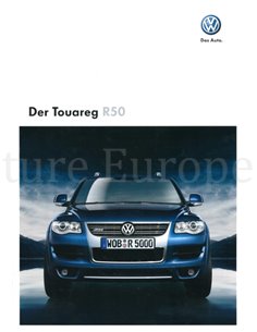 2008 VOLKSWAGEN TOUAREG R50 PROSPEKT DEUTSCH