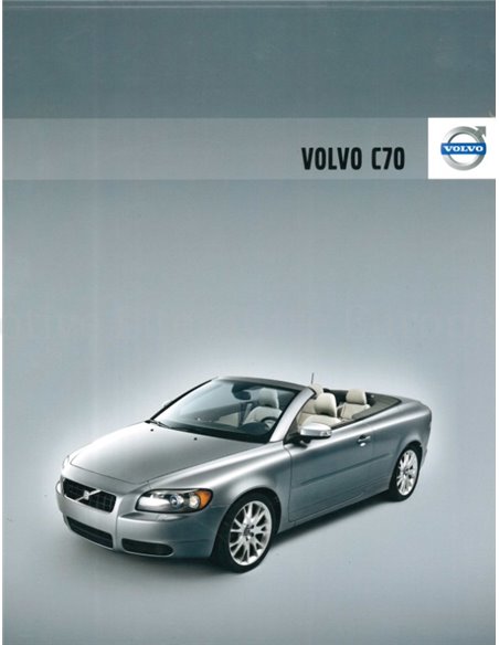 2007 VOLVO C70 COUPE / CABRIOLET PROSPEKT NIEDERLÄNDISCH